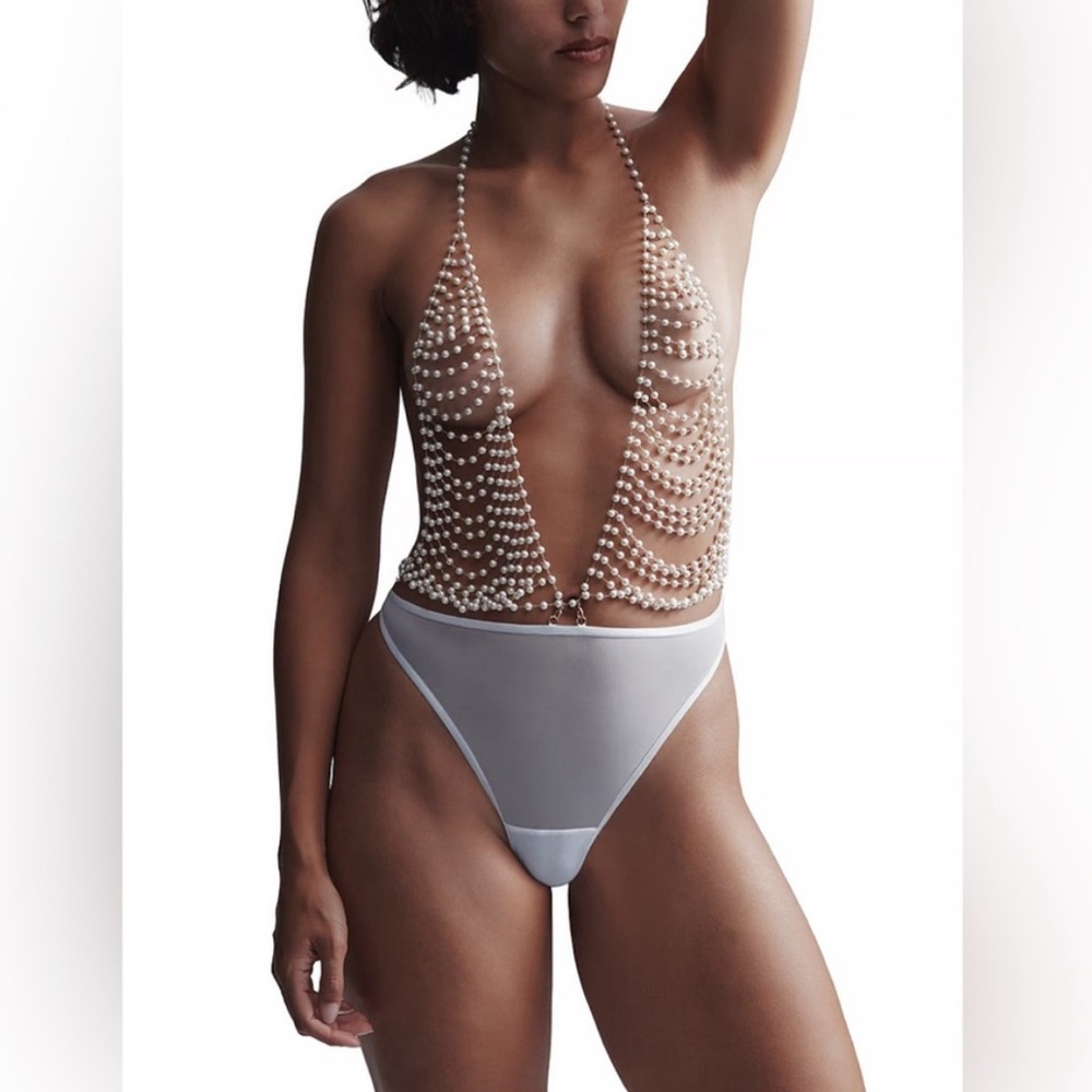 For Love and Lemons BLUEBELLA Pearl Bodysuit NWOT